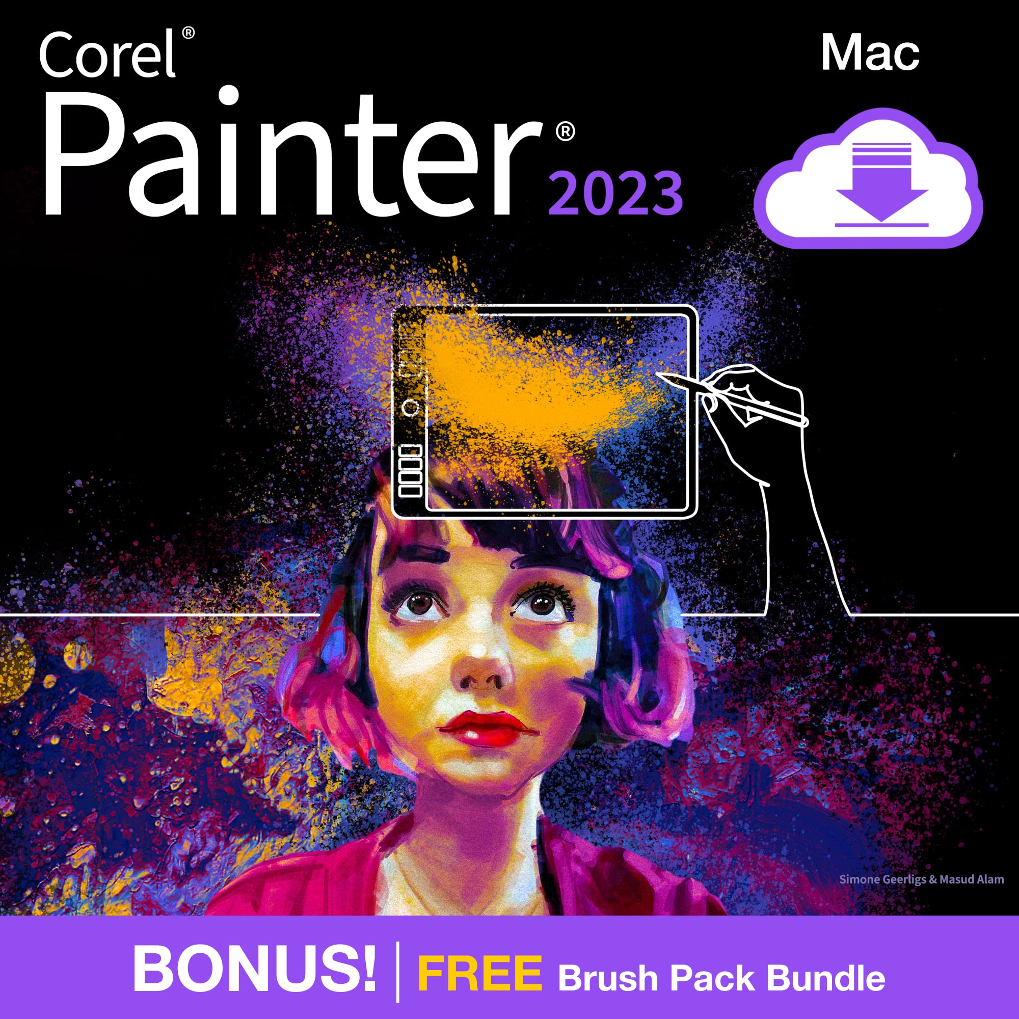Corel Painter 2023 | Professional Painting Software for Digital Art, Illustration, Photo Art &amp; Fine Art [Mac Download]