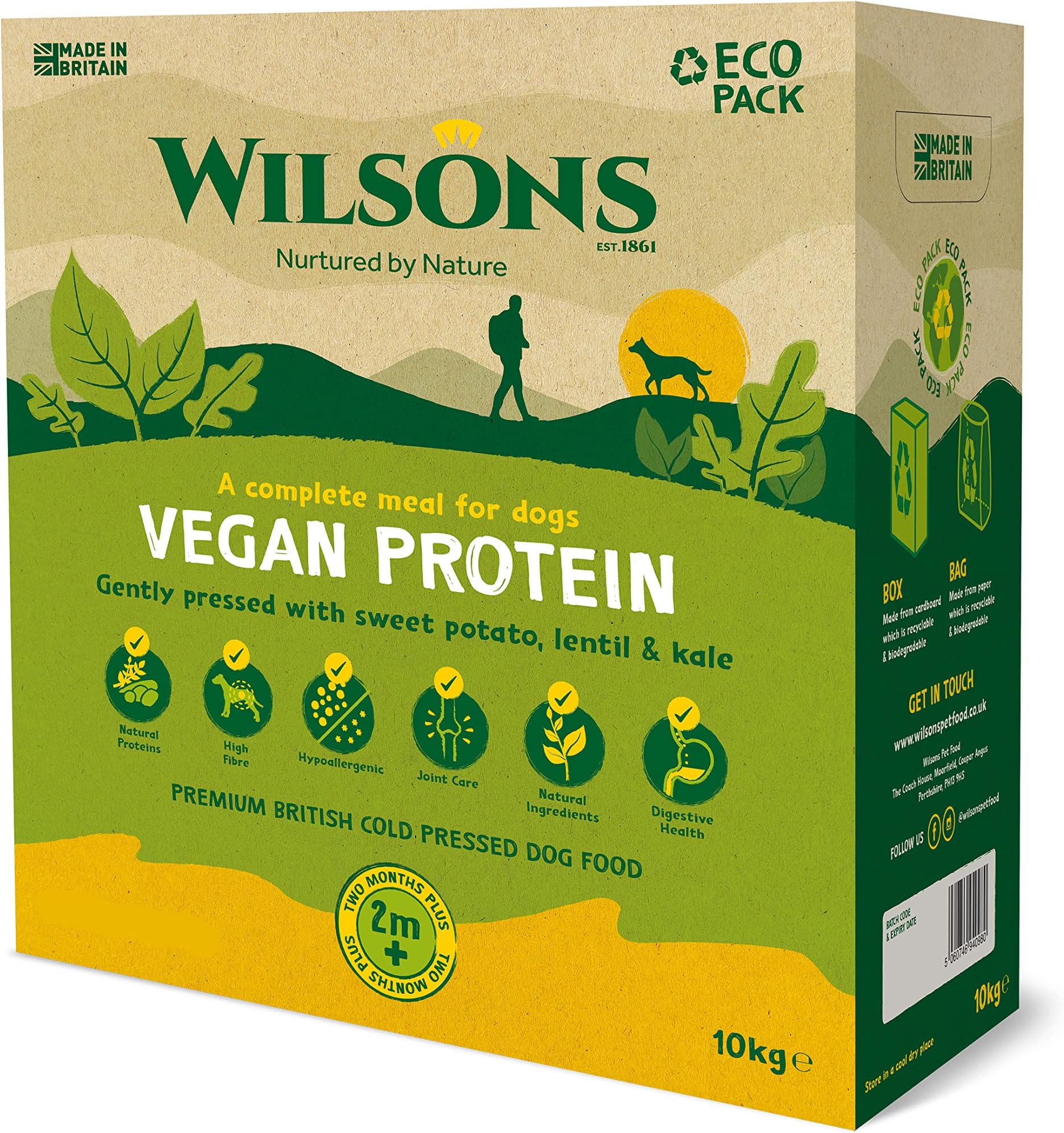 YARRAH VEGA Vegetarian Organic Dry Dog Food suitable for all adult