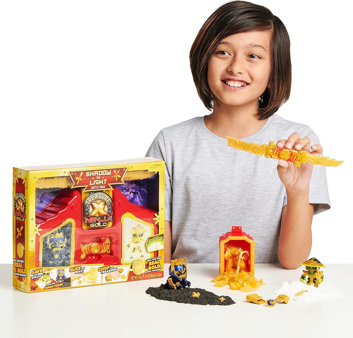 Treasure X Ninja Hunters Battle Pack. The Ultimate Ninja Dojo with Battle - UNbox & Transform This playset. Experience 3 Cool Compound Experiences!