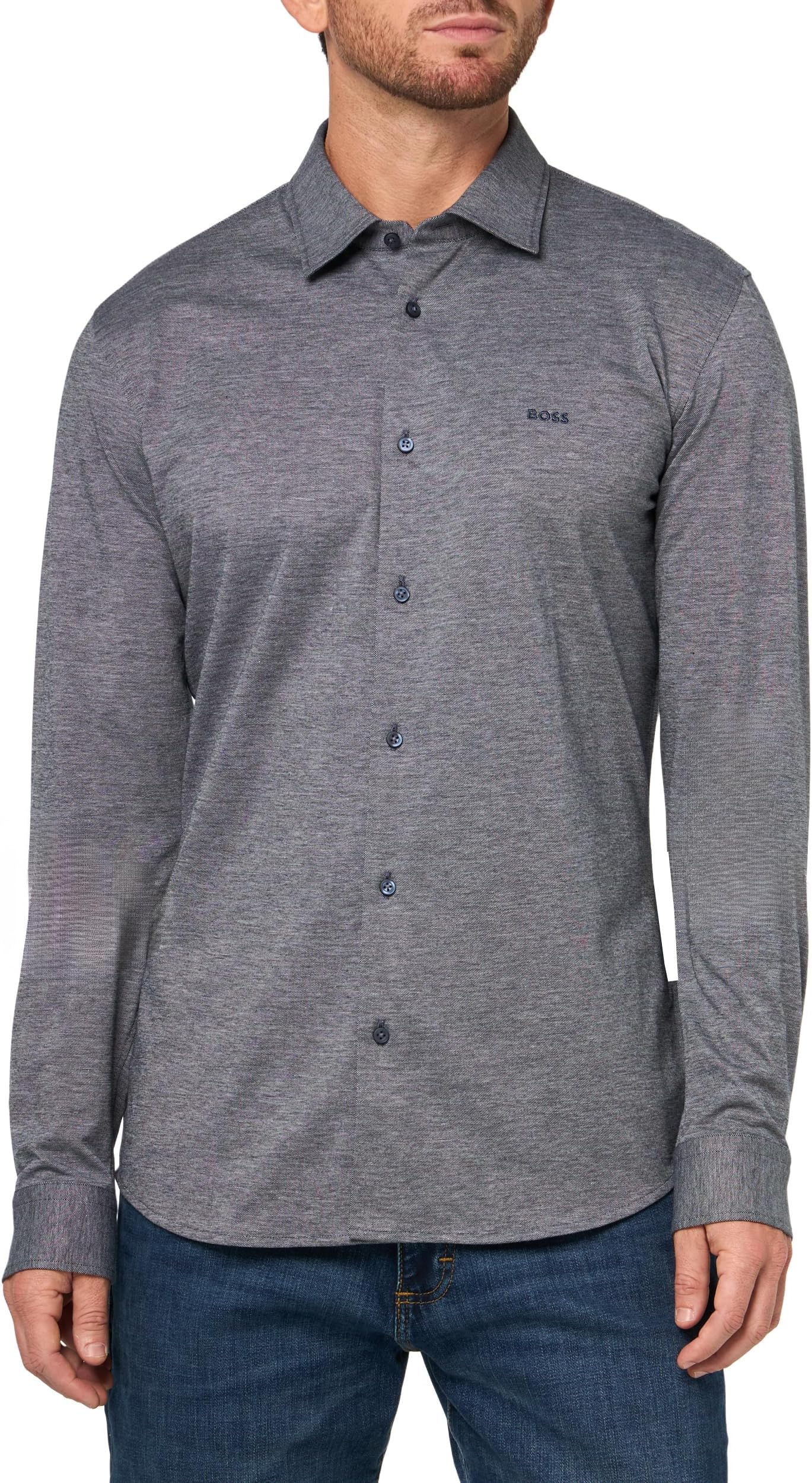 Men's Soft Touch Jersey Button Down Shirt