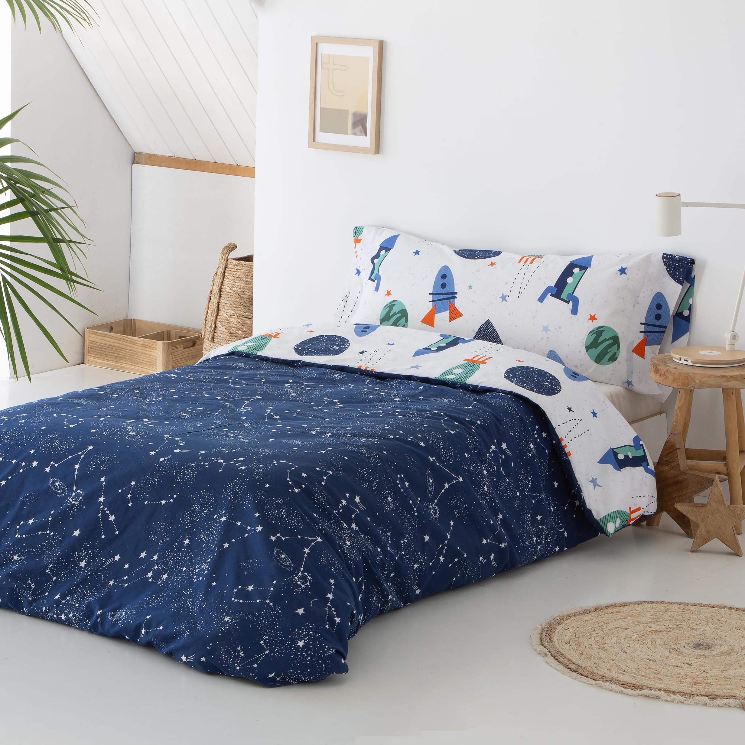 Copripiumino in cotone per bambini copripiumino morbido con Design a cartoni ani