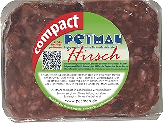 petman Compact Deer, 12 x 500 g Bags, Frozen Food, Healthy, Natural Nutrition for Dogs, Dog Food, Barf, B.A.R.F. product image