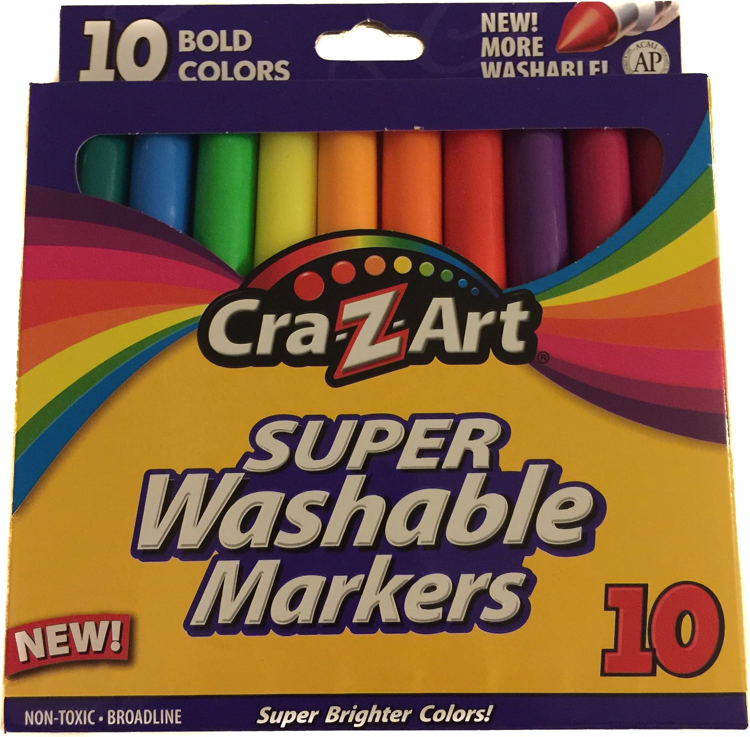 Cra-Z-Art Bold Washable Markers, 10 Count