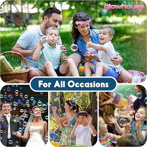 Miniatura 8 de Solución de burbujas prémium de 169 onzas  Líquido de burbujas no tóxico, listo para usar para niños y adultos, recarga de larga duración para