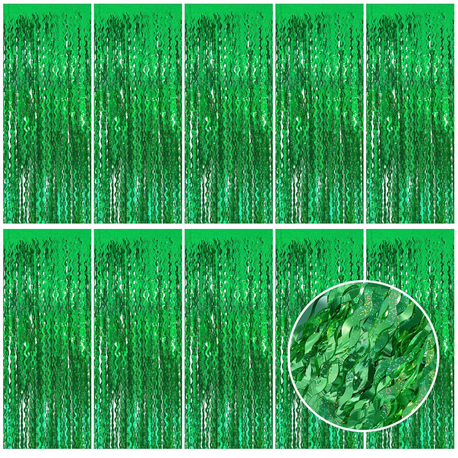 Shimmering Foil Fringe Backdrop - Party Decorations -12
