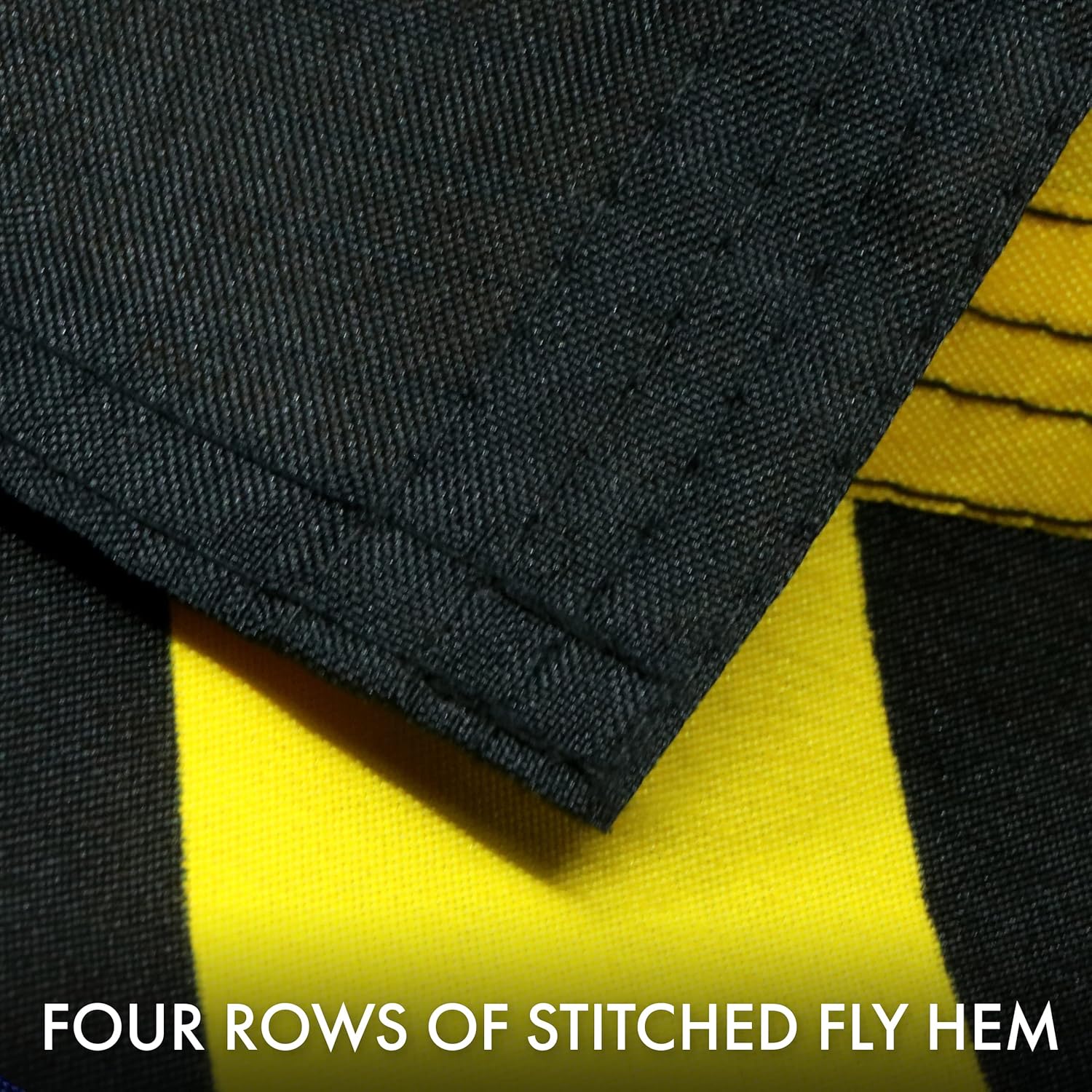 G128 Combo Pack: USA American Flag 3x5 Ft 150D Printed Stars & Black Lives Matter (Black/Yellow) Flag 3x5 Ft 150D Printed