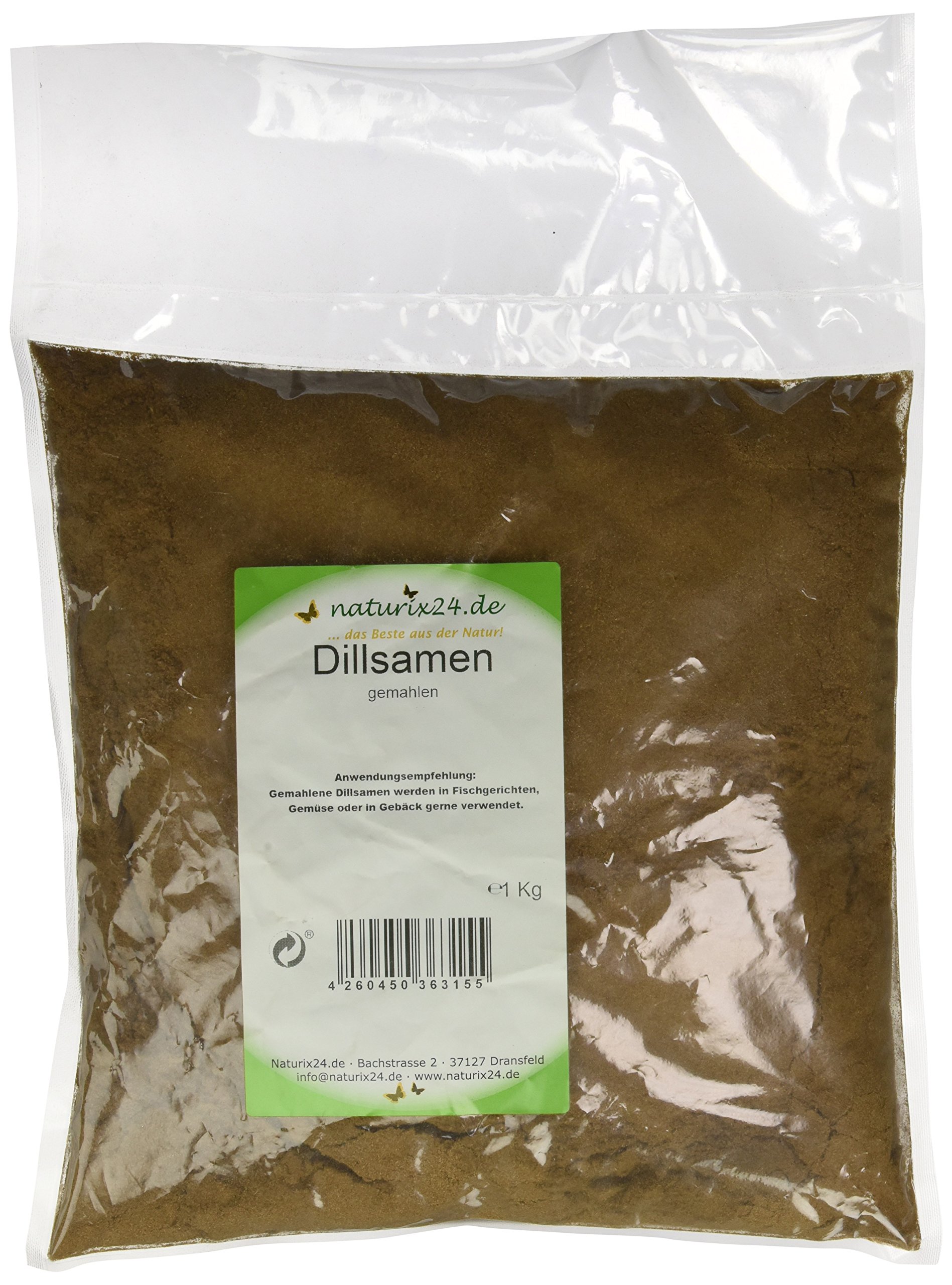 Naturix24 – Dillsamen gemahlen – 1 Kg-Beutel