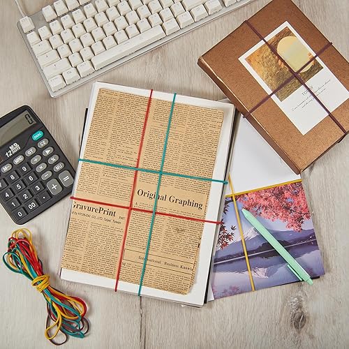 Miniatura 2 de 1200 bandas de goma grandes de tamaño a granel 117 (7 x 18 pulgadas), bandas elásticas coloridas, bandas de goma grandes, bandas de goma largas,