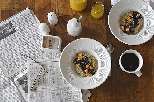 Miniatura 8 de TableCraft 10413 Pulito Collection - Juego de salero y pimentero, 1.25 onzas, 2 pulgadas de diámetro x 3.375 pulgadas de alto, melamina blanca con