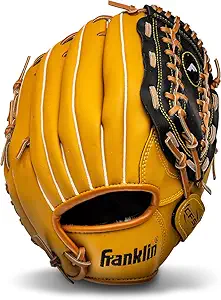 Franklin Sports Baseball and Softball Glove - Fieldmaster Adult + Youth Baseball Gloves - Men's + Women's Infield + Outfield Mitt product image