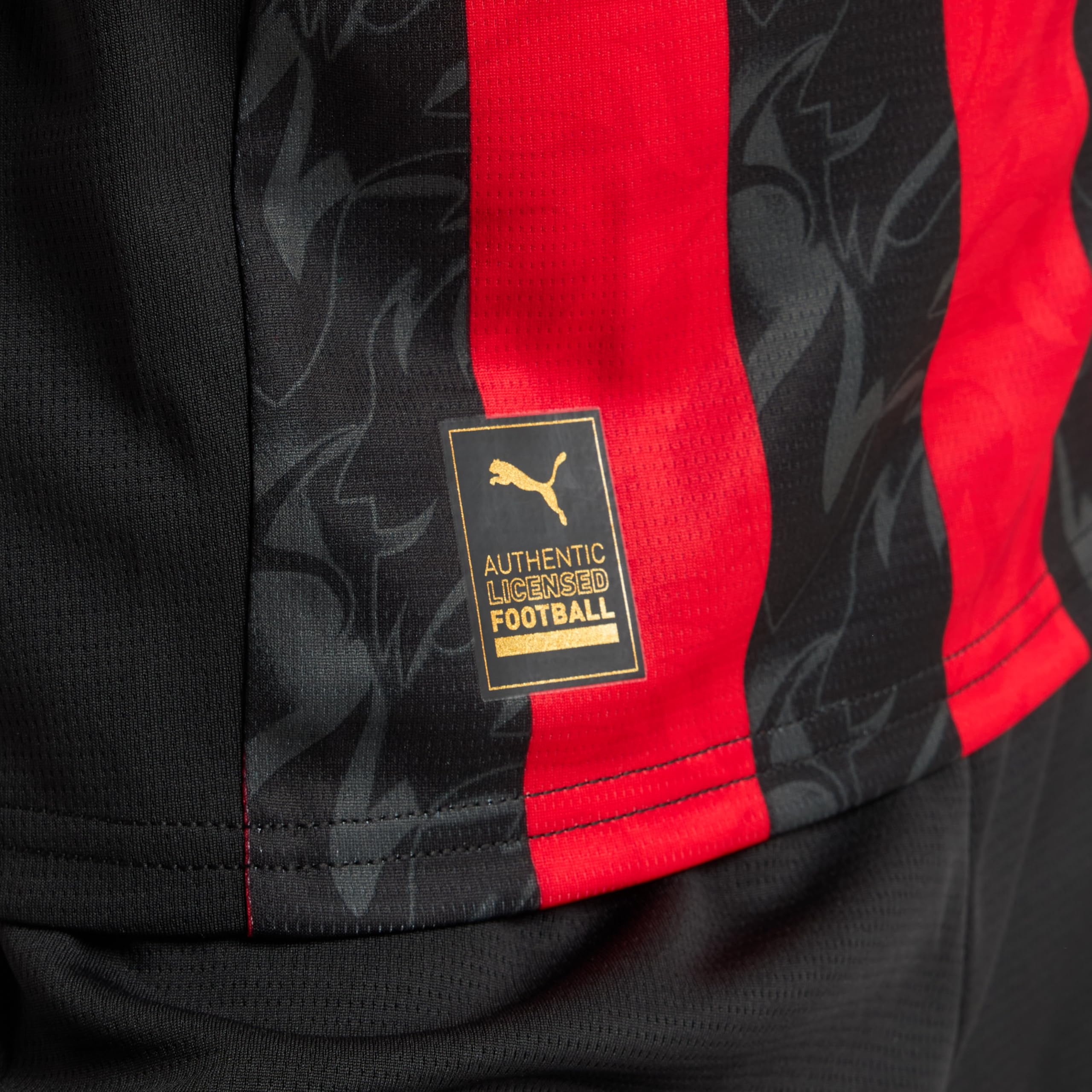 A.C. Milan - Maglia Gara Calcio Bambino, Stagione 2025/2026, Maglietta da Calcio, Home/Casa, Away/Trasferta e Third/Terza, per Bambino