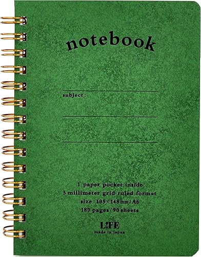 Miniatura 1 de Life Pocket Notes Cuaderno encuadernado en espiral 4 pulgadas x 6 pulgadas (verde)