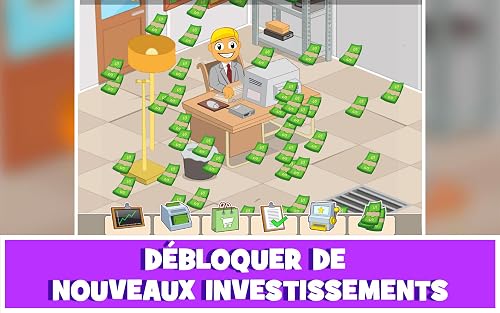 Burger Clicker | Stratégie Billionaire - Gagnez de l'argent facilement! Créez votre empire burger à partir de zéro et devenez le modèle d'affaires à suivre. Touchez l'écran pour devenir milliardaire! – vue 8