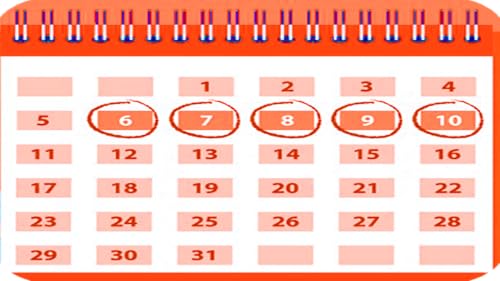 Menstrual Calendar 2018