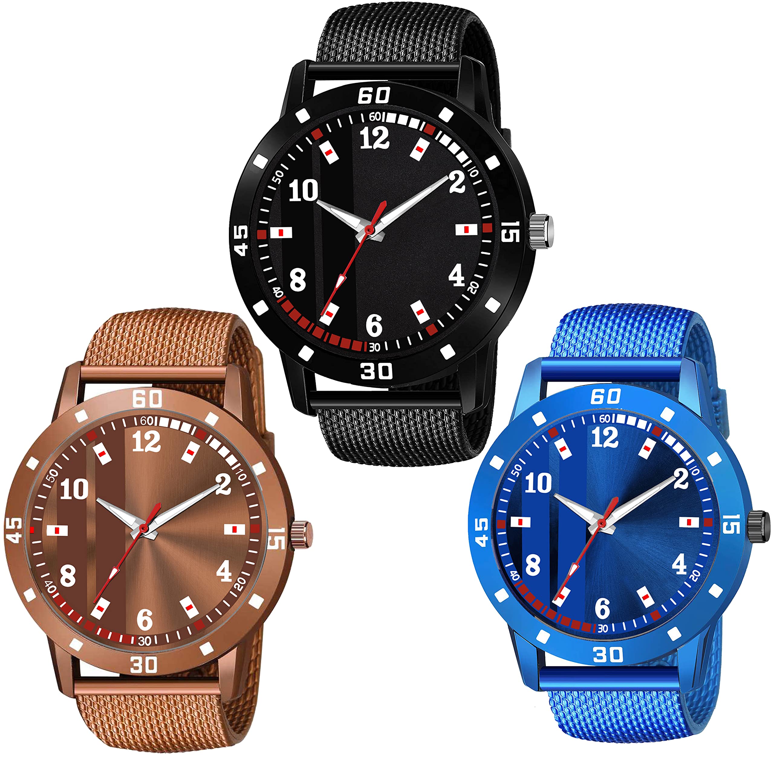 just like Multi Color Set of 3 Rubbers Strap Analog Wrist Watches for Boy and Men (B0BTHM6C7V) Amazon Price History, Amazon Price Tracker