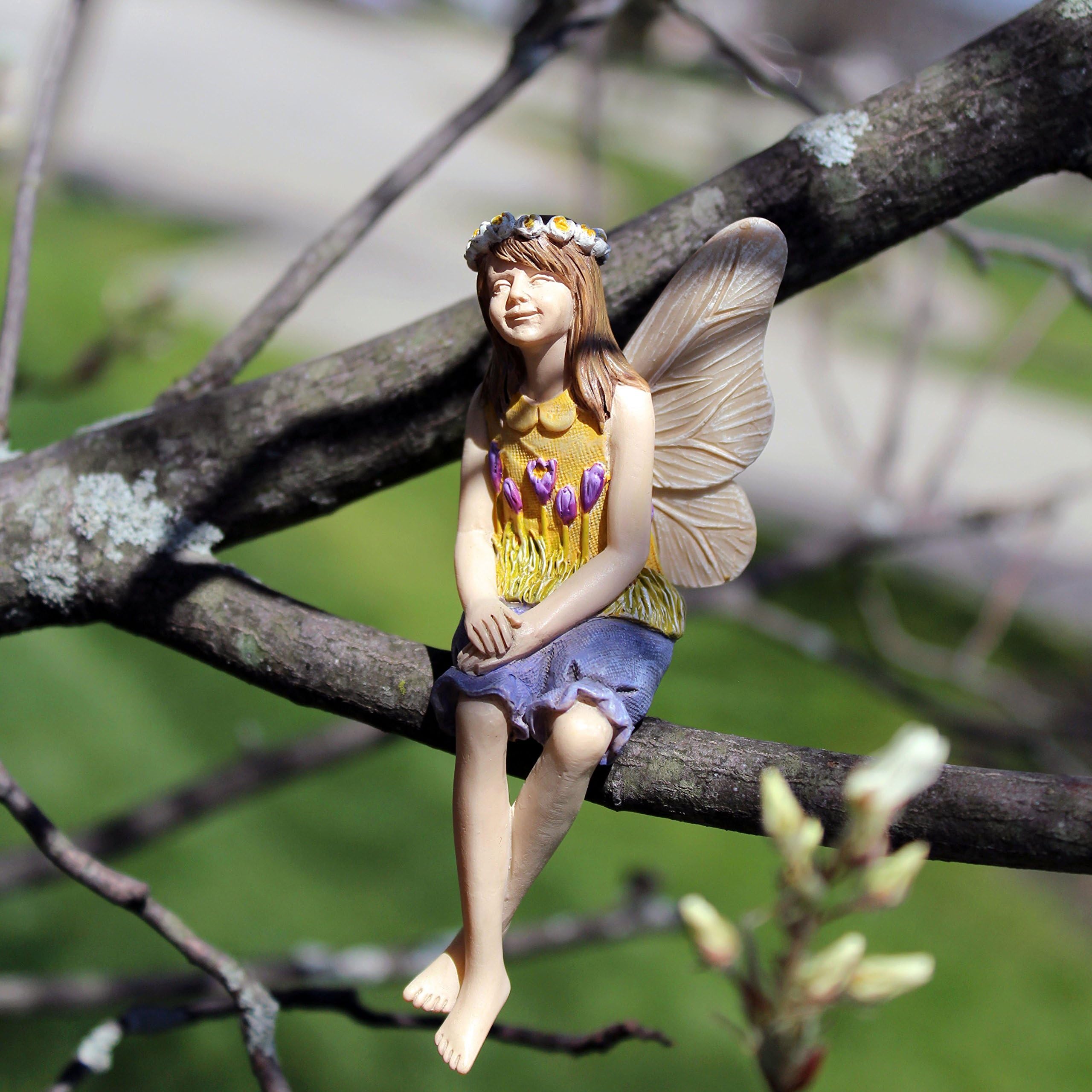 Miniature Fairy Garden Tree Hugger Cora