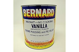 Bernard's Dehydrated Vanilla Pudding Mix: Emergency Food Supply for Survival