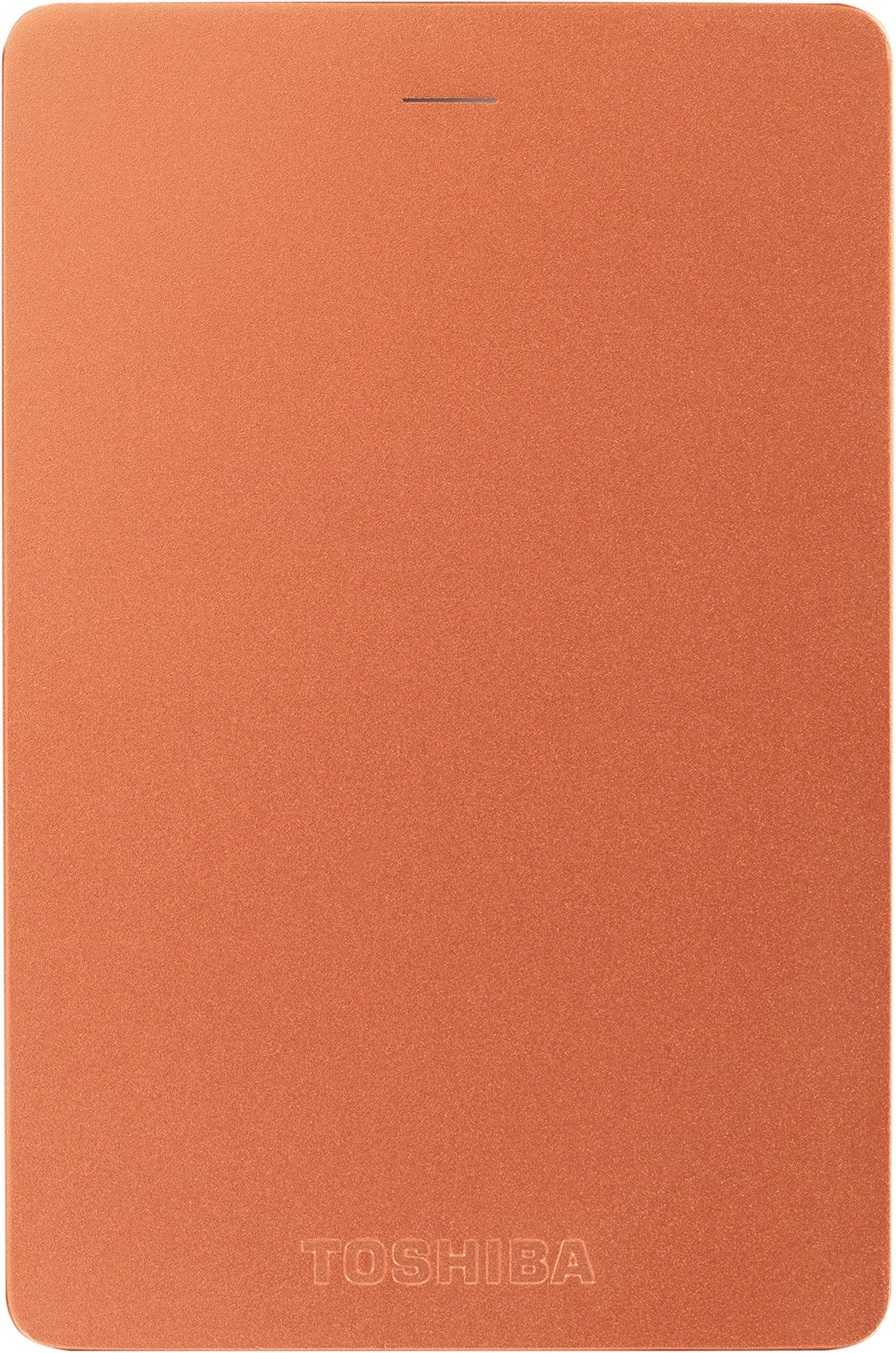 Toshiba Canvio Alu 1TB Portable External Hard Drive 2.5 Inch USB 3.0 - Red - HDTH310ER3AA