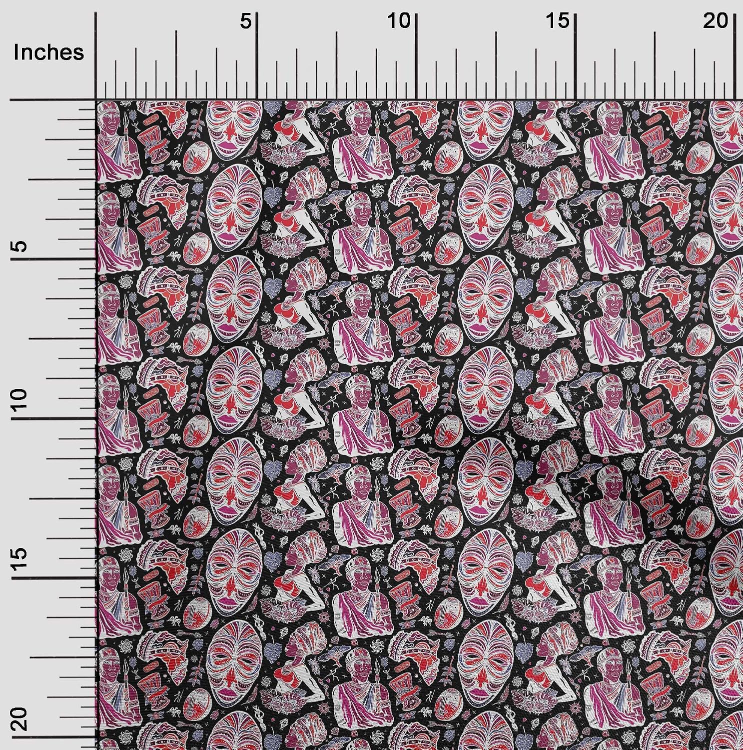 oneOone Viscose Chiffon Red Fabric African DIY Clothing Quilting Fabric Print Fabric By Yard 42 Inch Wide