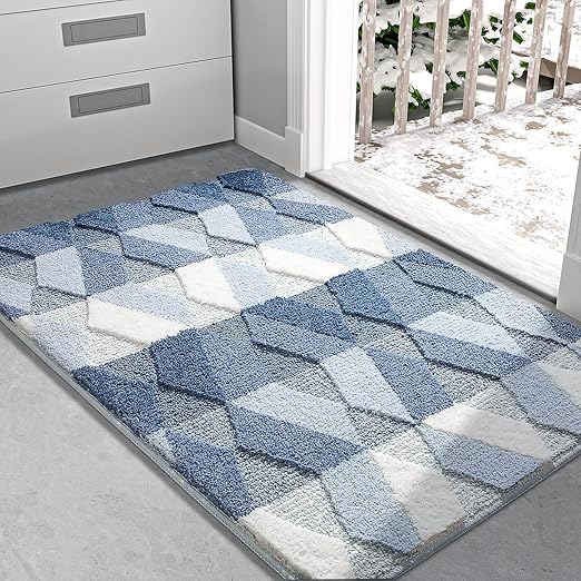DEXI Indoor Doormat Front Door Rug, 20"x32" Absorbent
