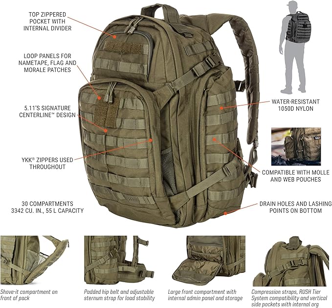 72 hour tactical backpack