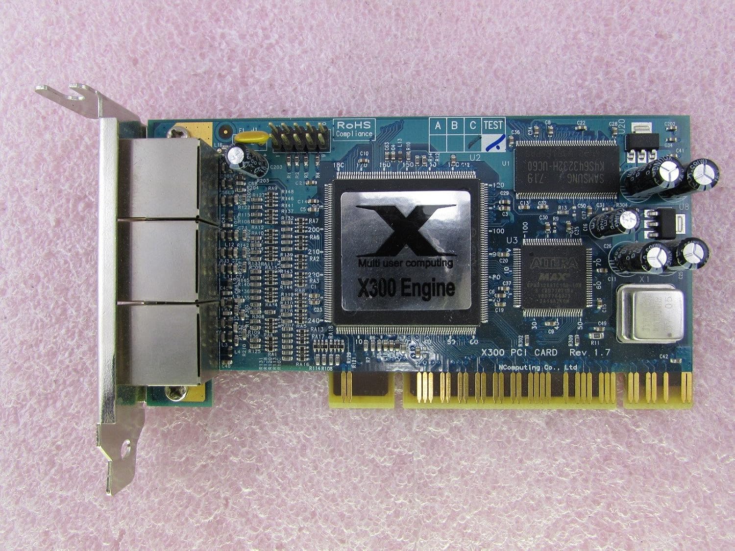Amazon.com: Genuine NComputing X300 MultiUser Eng 3-Port RJ-45 PCI Low ...