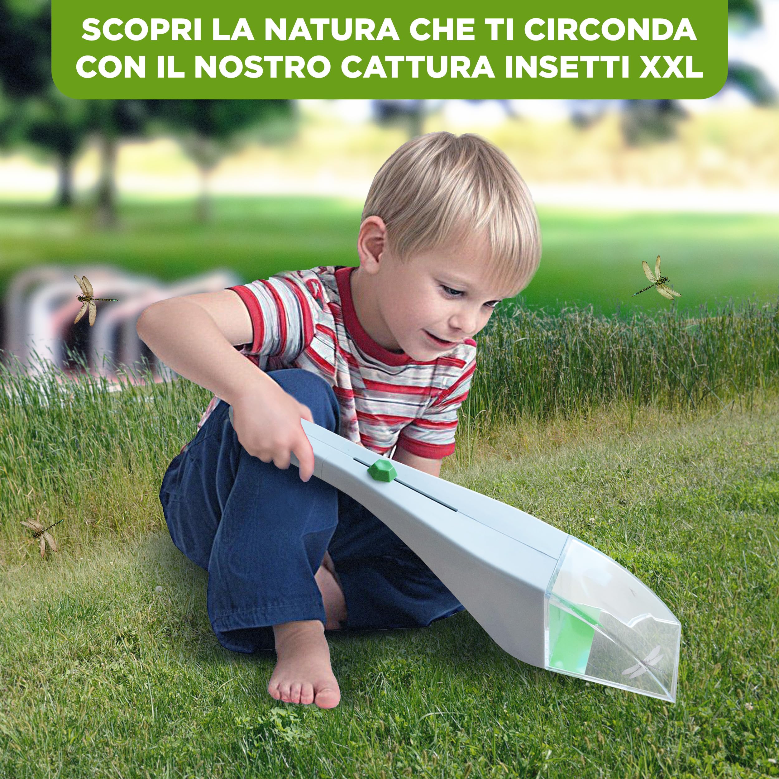 ISOTRONIC cattura insetti ragni manico telescopico ecologica lente ingrandimento visione ottimale casa giardino rimozione senza contatto 3 pezzo efficace sicuro interno esterno difesa cruelty free