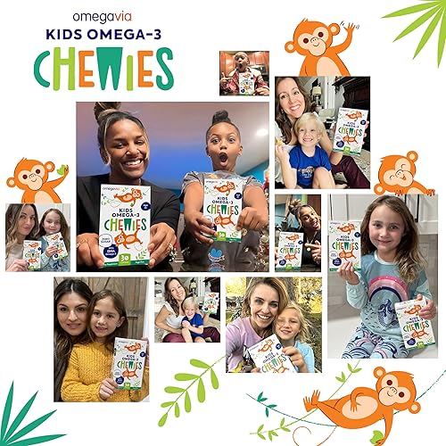Miniatura 9 de Gomitas Omega 3  Gomitas de gel masticables de DHA ultra alta  Omega 3 para niños apoya la salud cerebral y los ojos  Sabor natural de frutas sin