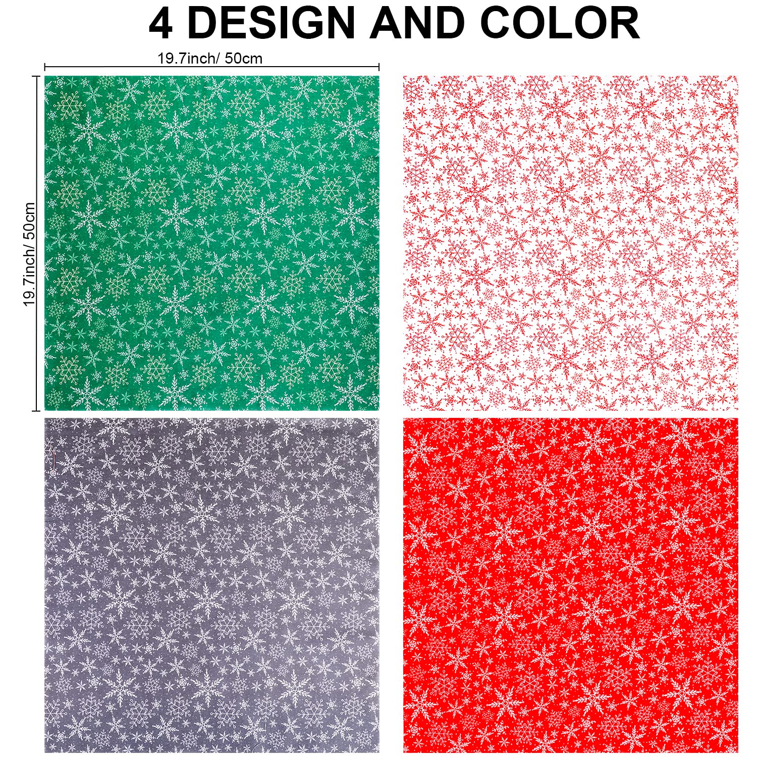Weihnachts Buffalo Plaid Stoffquadrate – 60 Stück, 15x15 Cm, 6 Designs Für Nähen & Basteln
