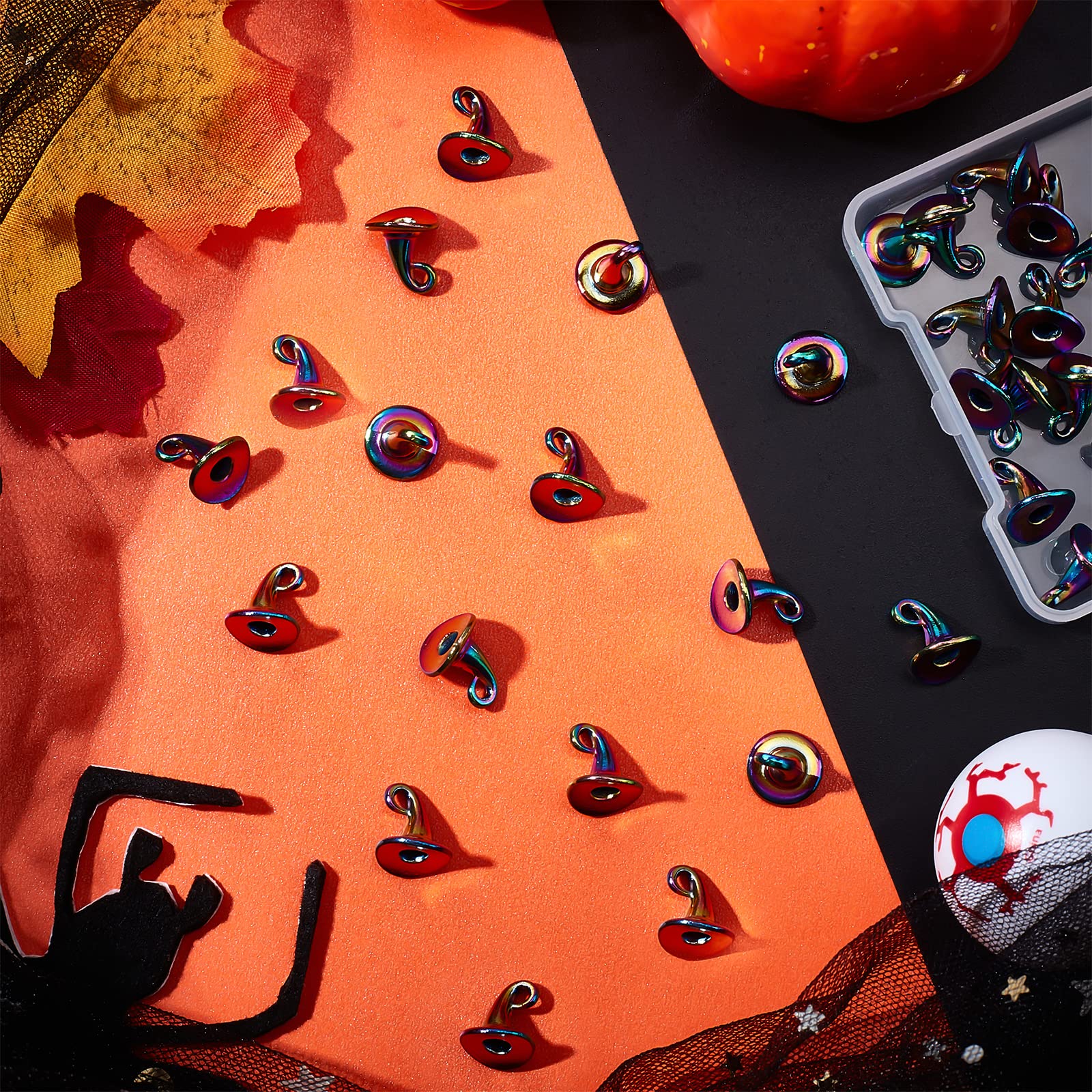 Beebeecraft 30 Charmes Chapeau 3D Halloween Noël – Pendentifs Alliage Pour Bijoux DIY, Boucles D'Oreilles & Bracelets