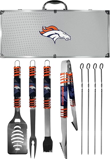 NFL Siskiyou Sports Fan Shop Denver Broncos Steel Tailgater BBQ