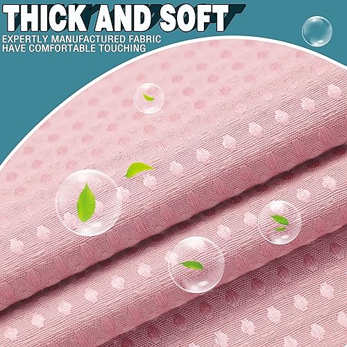 Miniatura 5 de Conbo Mio Cortina de ducha sin gancho con forro a presión, cortinas de ducha rosas de lujo para baño con ventana superior transparente, impermeable,