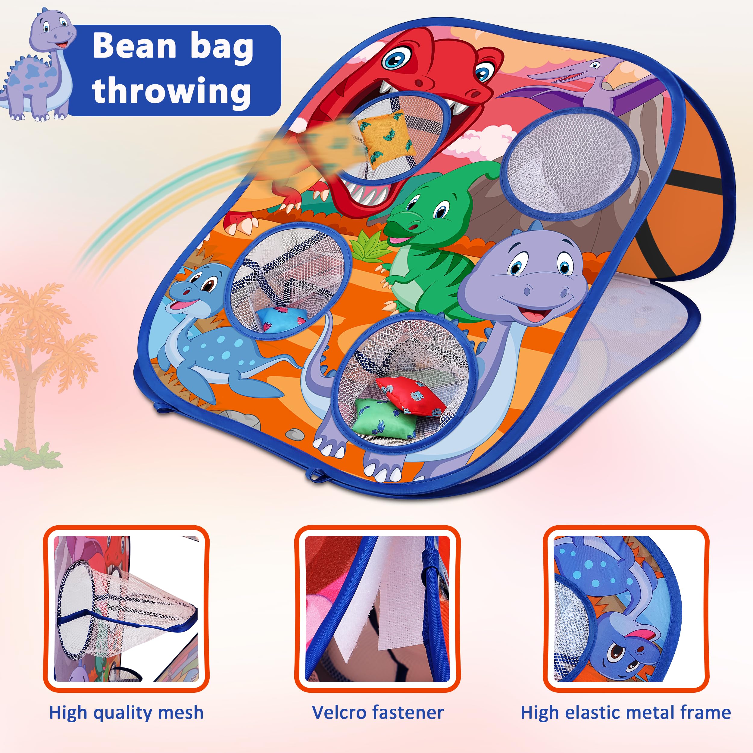 Animal Bean Bag Toss Game Toy Outdoor Toss Game, Family Party Party Supplies for Kids, Gift for Boys Birthday or Christmas for Toddlers Ages 3 4 5 6 Year Old