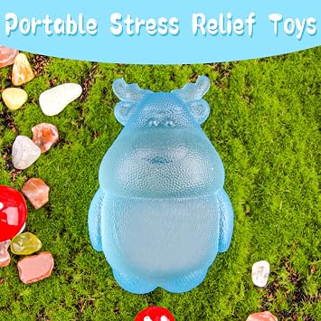 Christmas Reindeer Squishy Fidget Toy, Slow Rebound Stress Relief Squeeze Toy, Tactile Anxiety Relief Desk Fidget for Adults, Festive Holiday Stocking Stuffer Gift