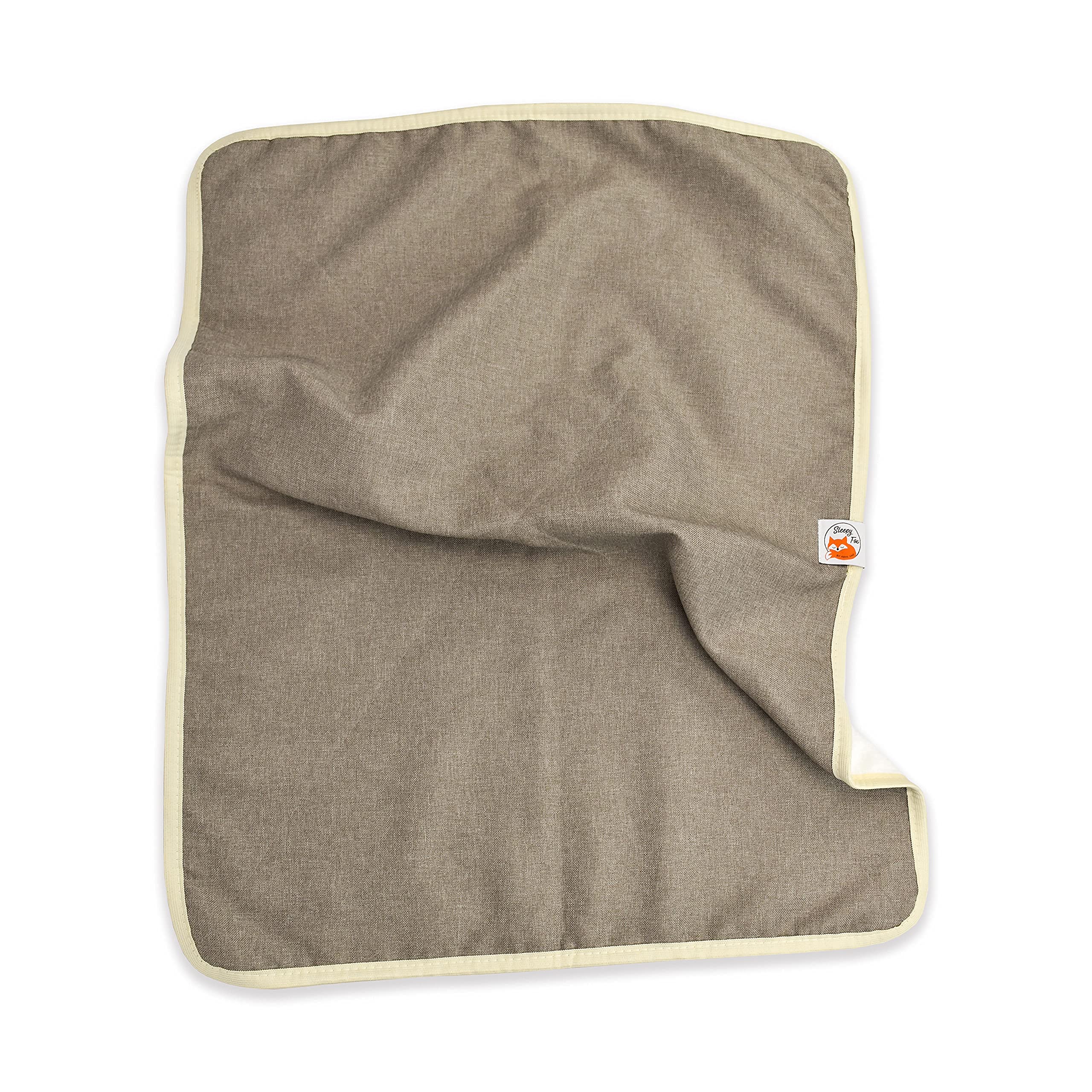 Sleepy Fox® Snuggle - Manta para Gatos y Perros con Forro Polar Sherpa (100 x 140 cm), Color Beige