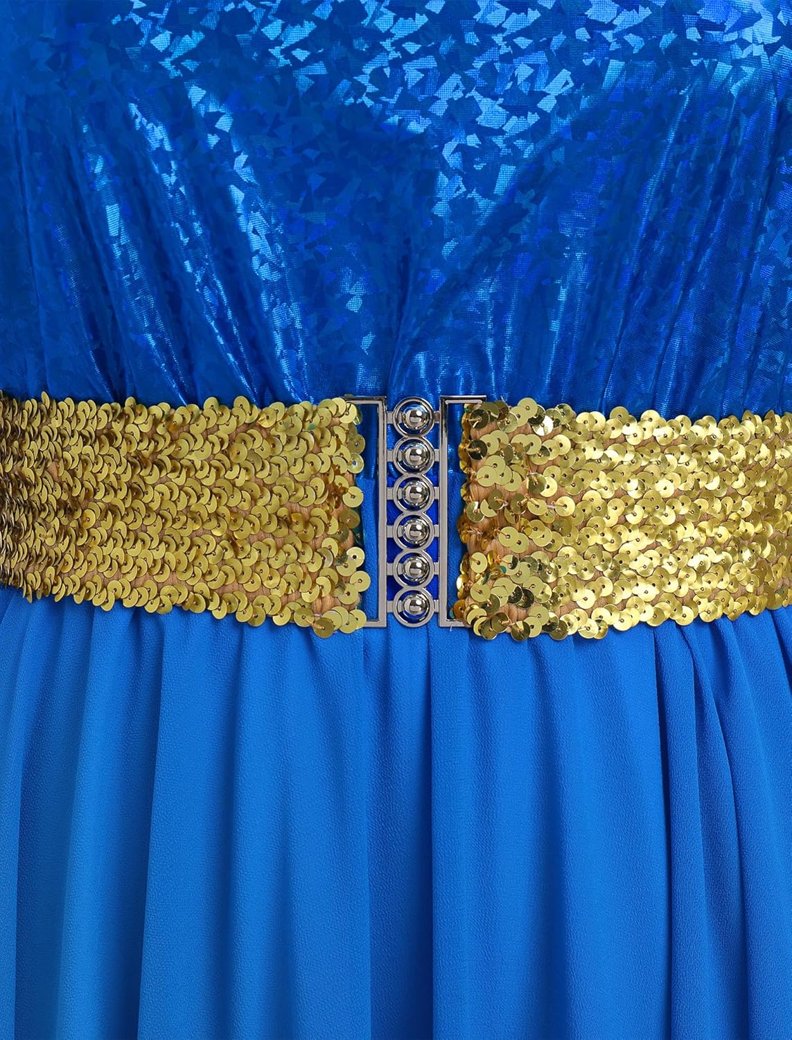 AFAVOM Praise Dance Dress for Women Metallic Asymmetric Overlay + Jumpsuit Pants + Belt Worship Liturgical Dancewear Costume - Image 5