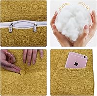 Vista 7 de homecozy Almohada de cabecera de cuña para dormitorio, almohada de lectura, soporte de espalda para sentarse en la cama, cojín lumbar