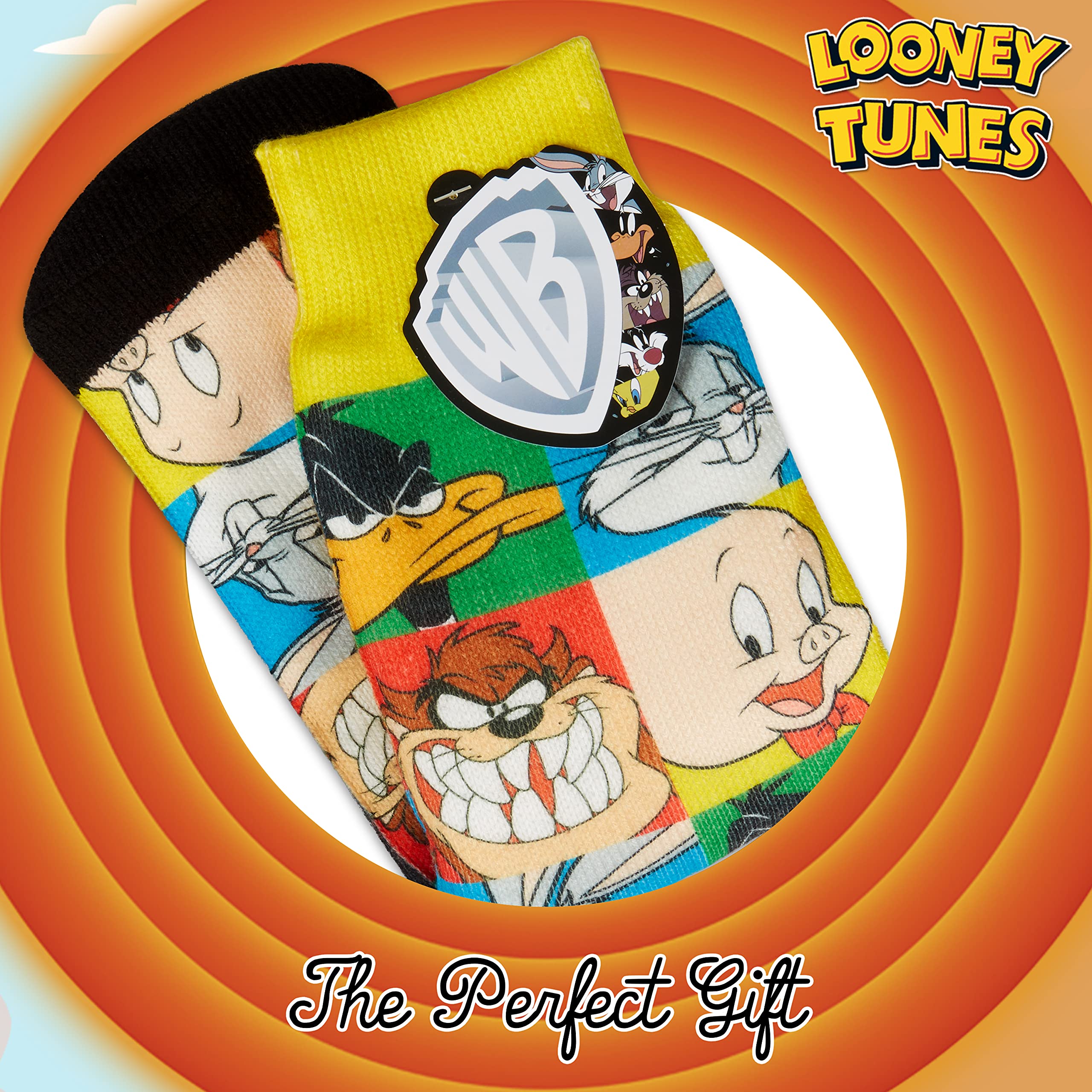 Calcetines Antideslizantes LOONEY TUNES Hombre Adolescente EU 38-44 Zapatillas Casa Invierno