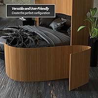 Vista 132 de Red Lantern Pantalla de onda de bambú corta de 4 pies - Blanco