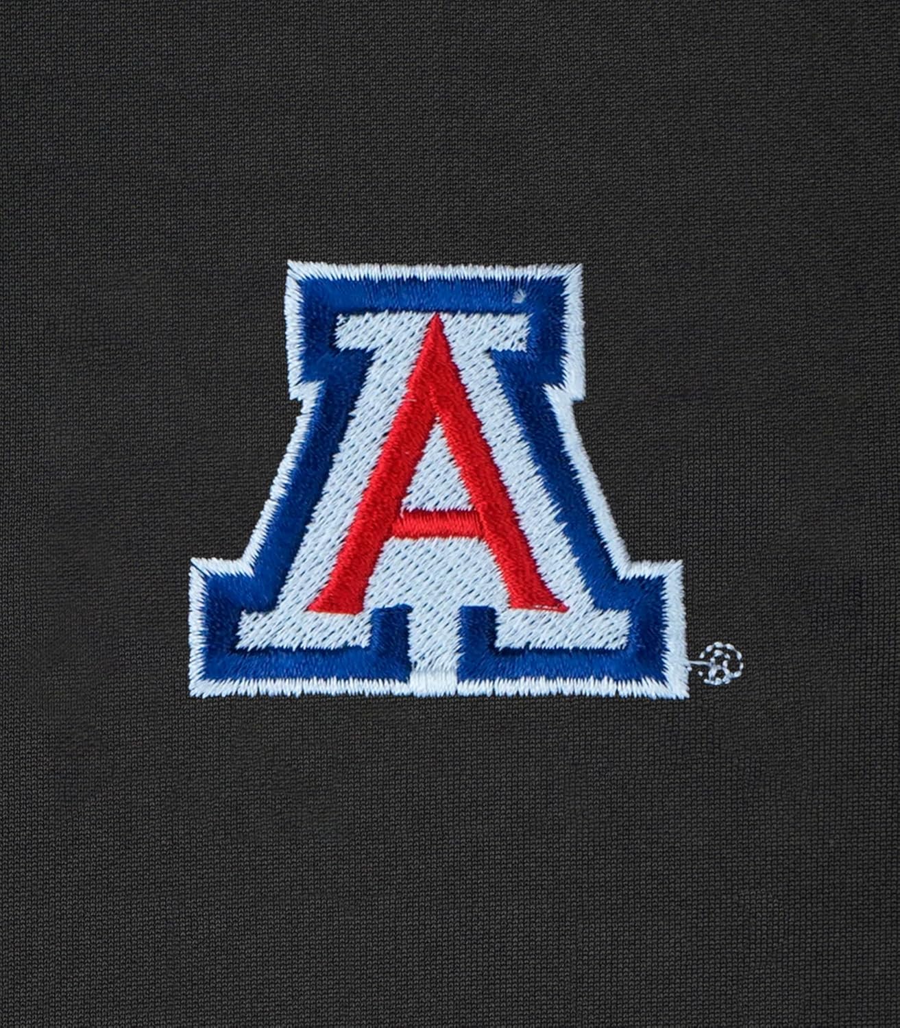 Vantage Apparel NCAA Mens Men's Dark Gray Collegiate Premium Moisture Wicking Icon Polo