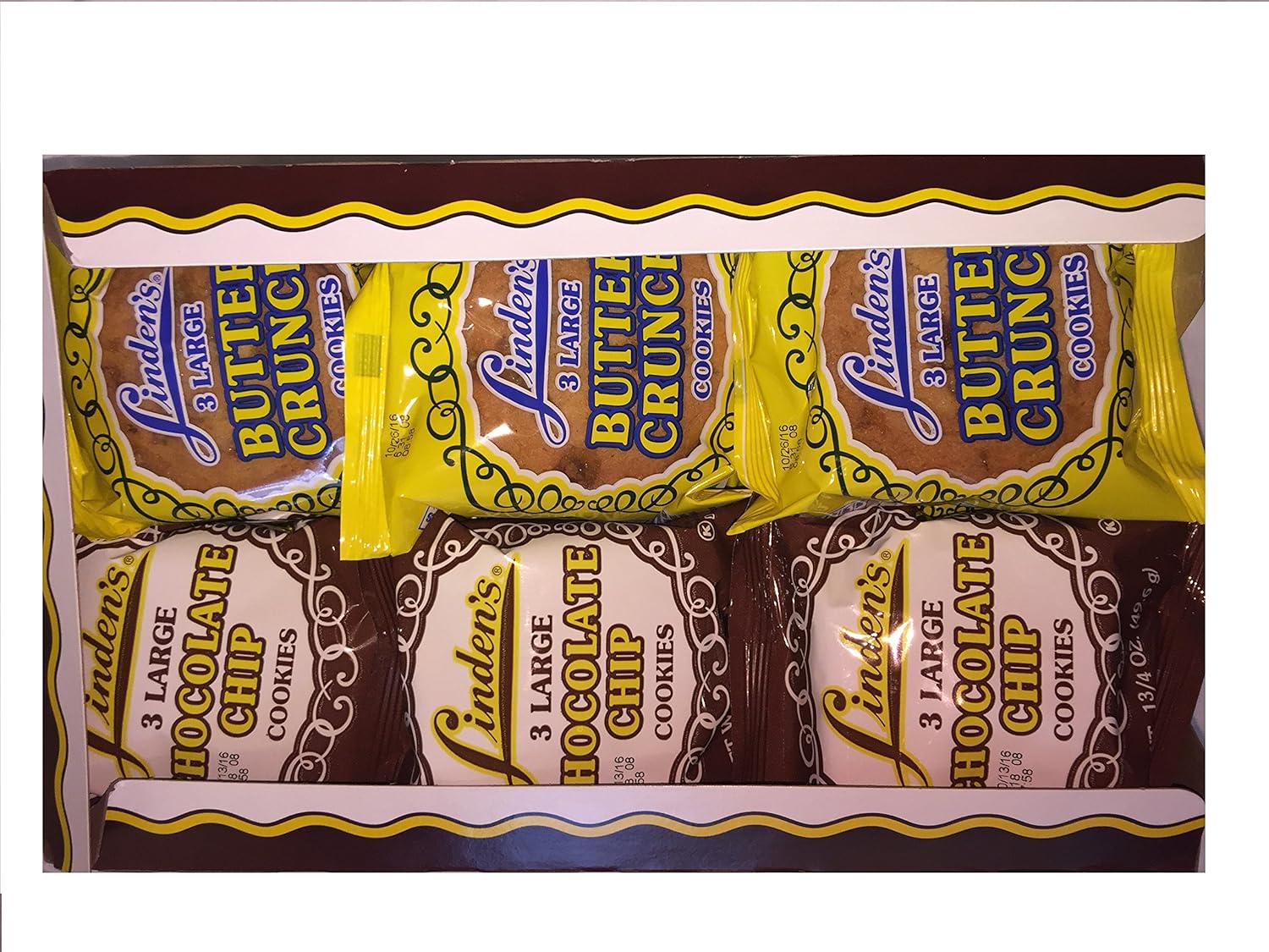 Linden's Cookies Butter Crunch and Chocolate Chips 9 each