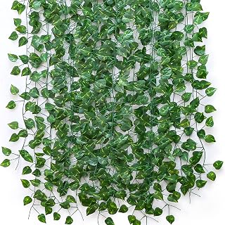 Fake Vines Hanging Greenery Garland 36 Pack 270 Feet, Faux Leaves Plants, Artificial Ivy Vines for Bedroom Wall Decor, Garden & Outdoor Wall Decoration
