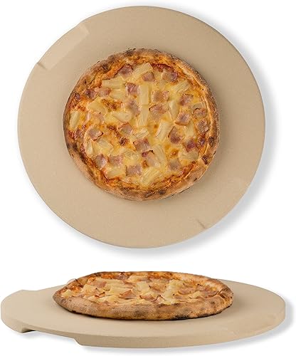 Miniatura 14 de Piedra de pizza grande, piedra rectangular de pizza de 16 x 14 pulgadas para horno, parrilla, barbacoa, piedra para hornear para pan de pizza