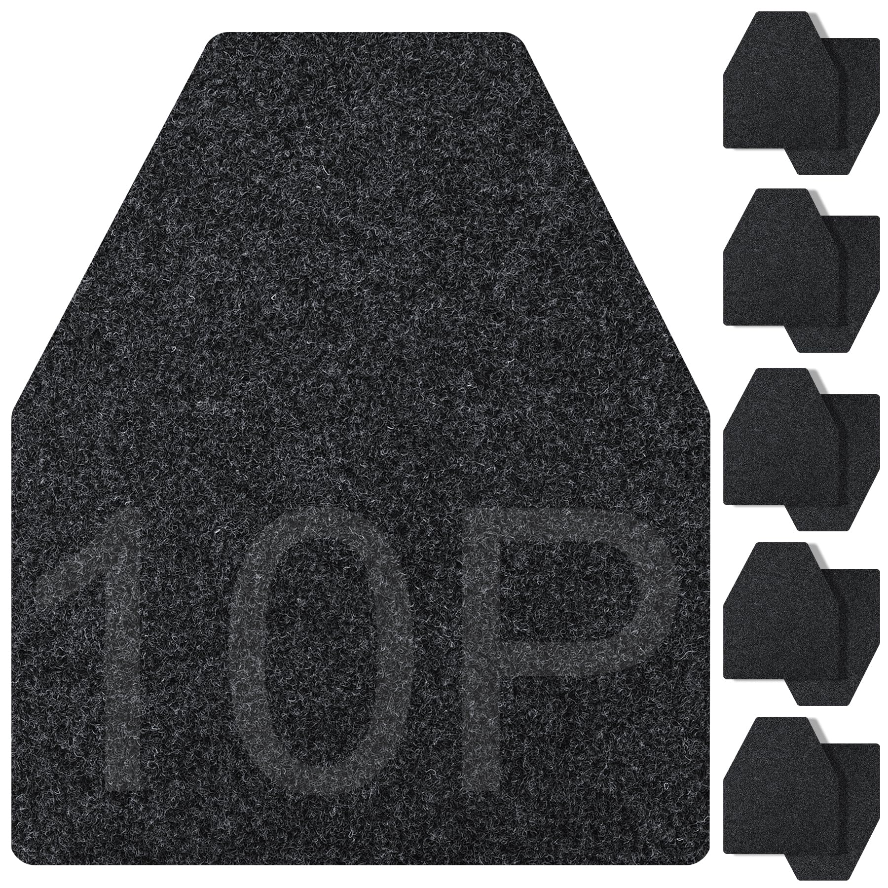 ToLanbbt 10PCS Urinal Mats for Men Bathroom Non-Slip Urinal Floor Mats Water Absorption Urinal Pads for Mens Room Disposable Commercial Toilet Urine Mats for Men’s Bathroom Restroom, Dark Gray