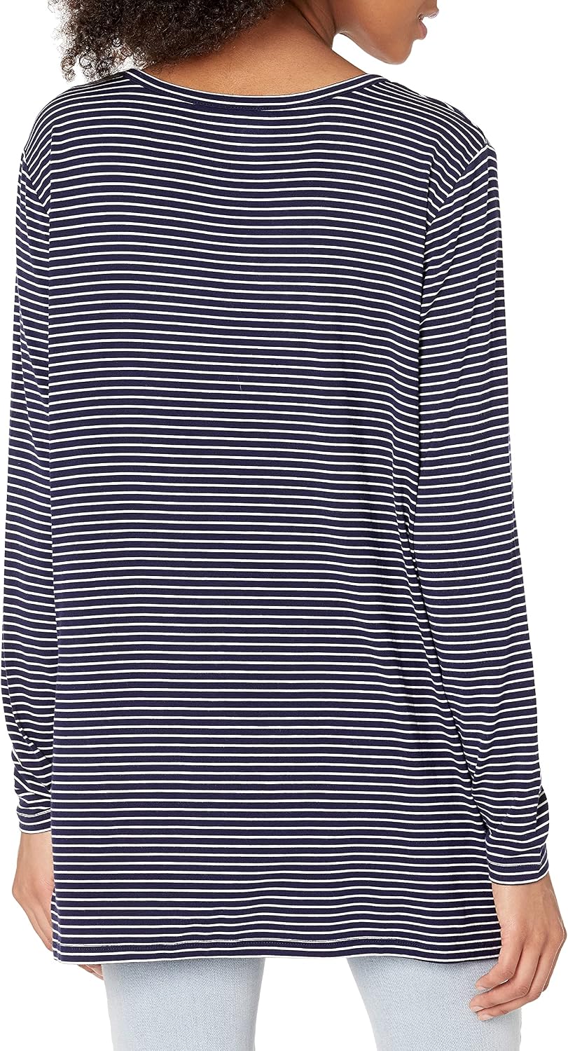 Daily Ritual Women's Jersey Long-Sleeve V-Neck T-Shirt, Multipacks