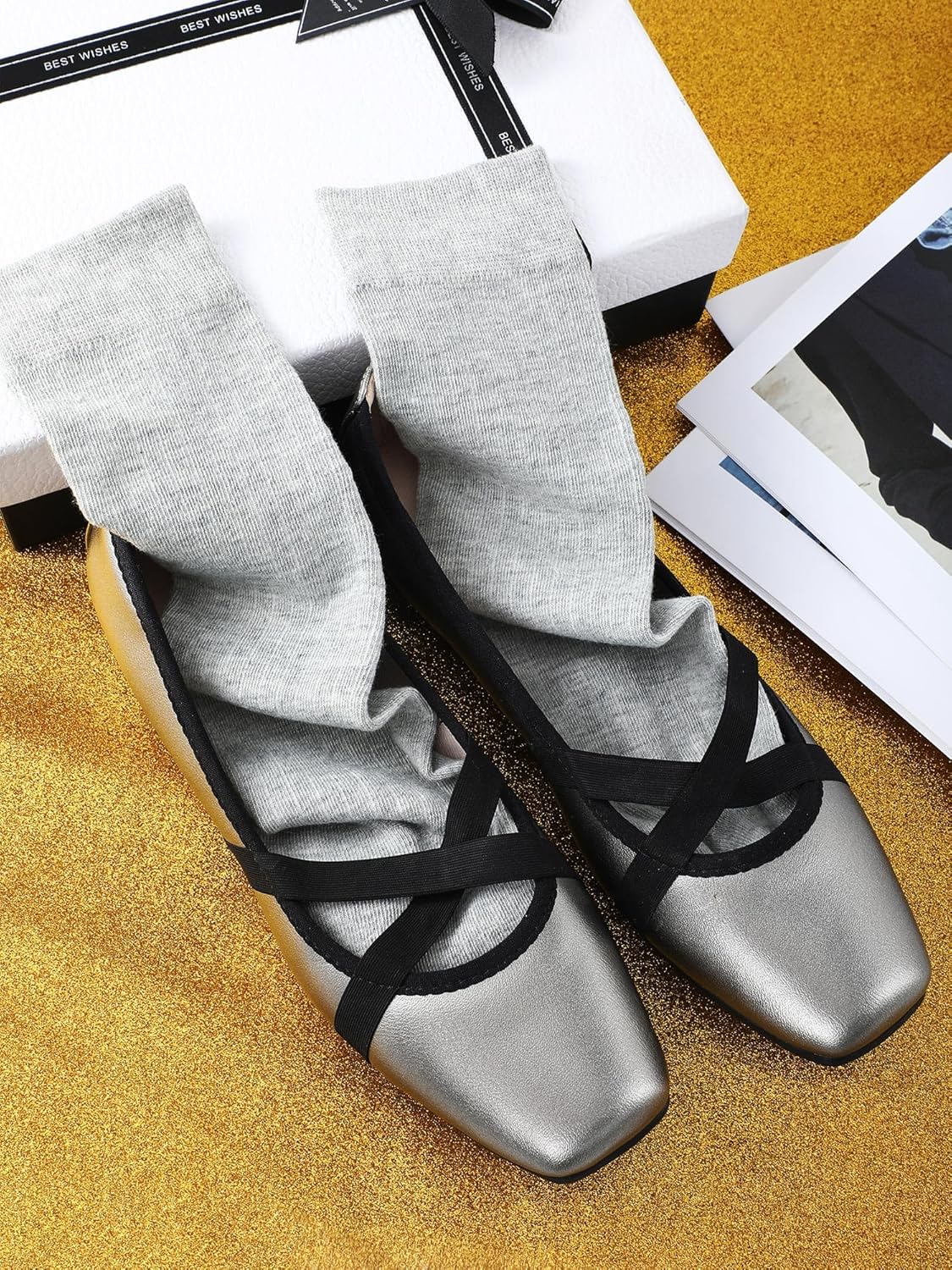 Shihanee 4 Pairs Women Ribbed Knee High Socks Warm Cotton Slouch Long Socks Knit Boot Socks for Women Adult Girls Autumn Winter Match - Image 6