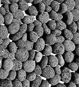 Premium Pebbles Black Lava Rocks for Fire Pit - 1 to 2 inch 20 lbs - Gas Fireplace Rocks - Black Lava Rock for Propane Fire Pit - Decorative Lava Stone Volcanic Rock for Outdoor & Indoor Gas Fireplace
