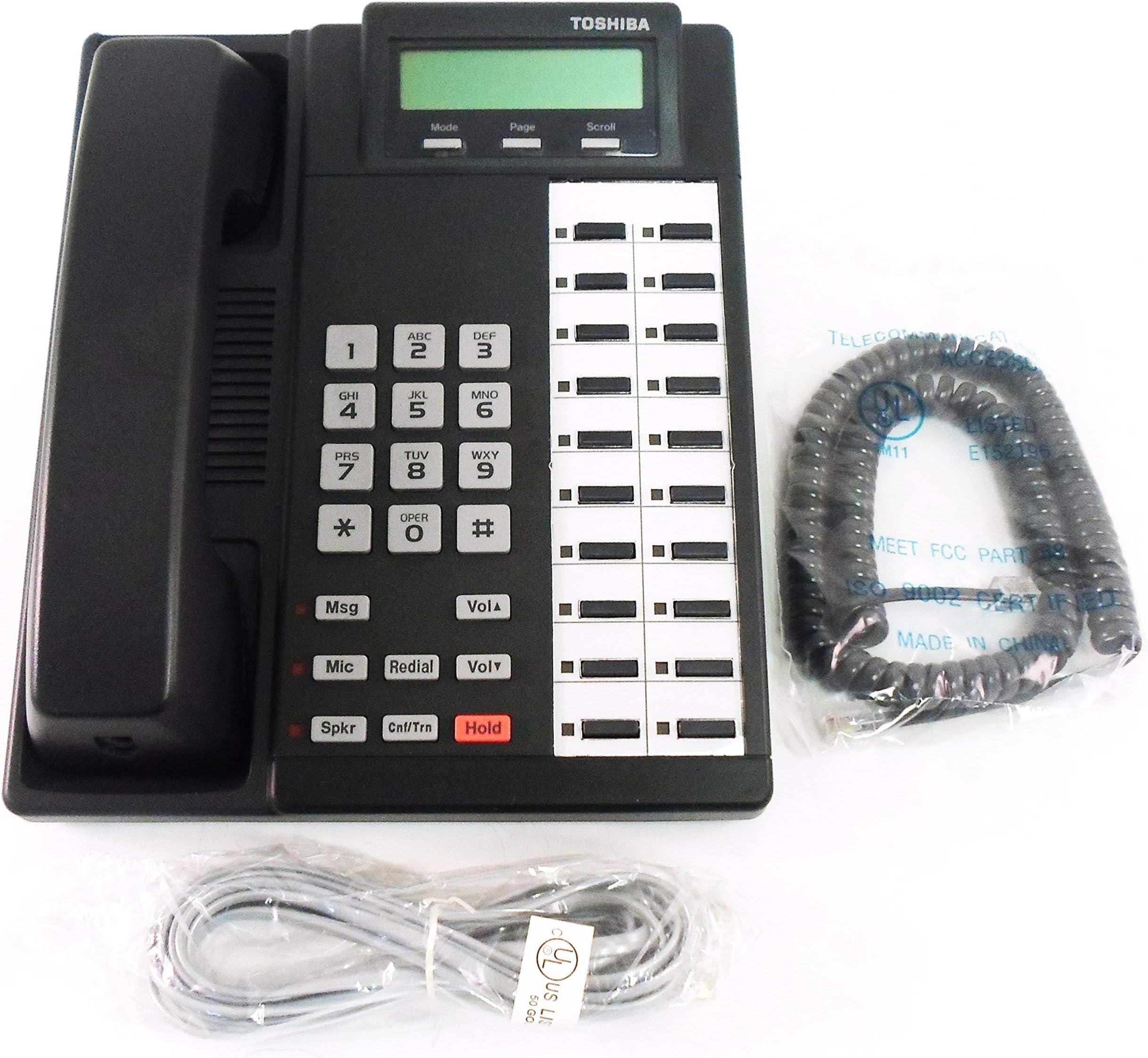 Toshiba DKT2020-SD Strata 20-Button LCD Speakerphone Black (Renewed)