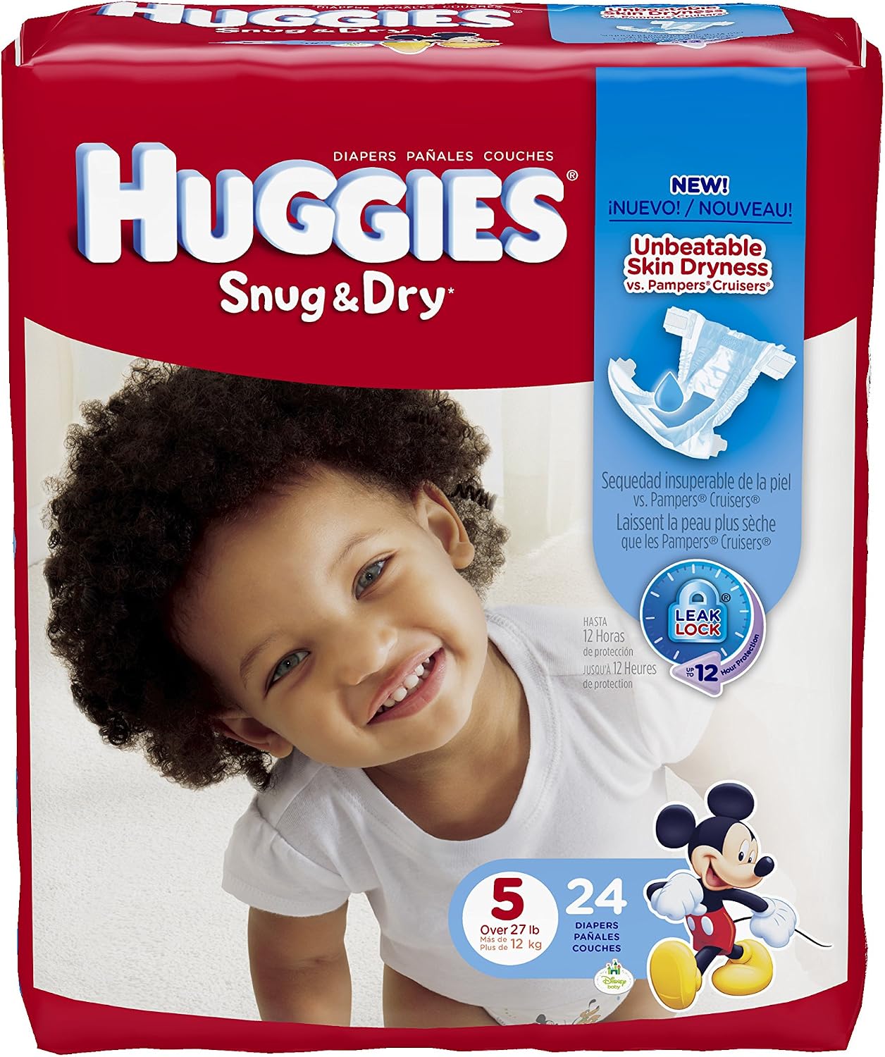 Huggies Snug & Dry Diapers, Size 5, 24 Count