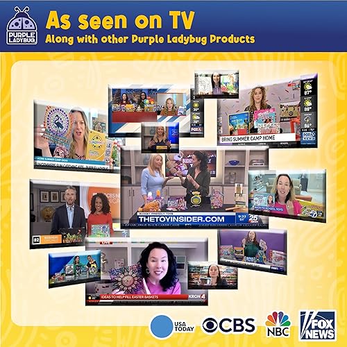 Miniatura 9 de Purple Ladybug 1900+ colección de calcomanías hinchadas para niños de 4 a 8 años - 80 hojas únicas reutilizables, diseños 3D creativos - calcomanías